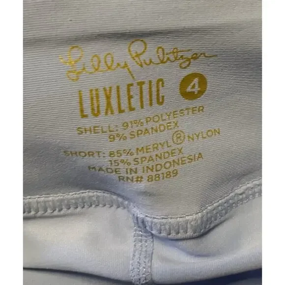 Lilly Pulitzer Luxletic Skort Womens Sz 4 Pink Tropics Monica Golf Floral Skirt - Picture 6 of 11